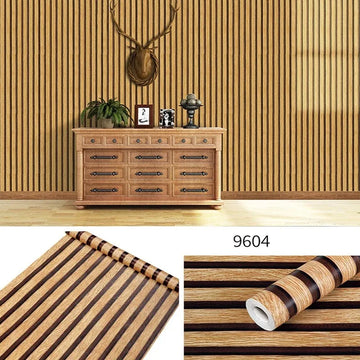 Qfdian 45CM Big Roll Wood Grain Wallpaper Peel And Stick Contact Paper Removable Self Adhesive Wallpaper Decorative For Countertops 
